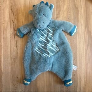 Douglas Baby Demitri Dragon Plush Lovey Sshlumpie Lovey Stuffed Toy Aqua Blue